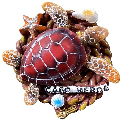 Cape Verde Creative Turtle Refrigerator Magnet 3D Travel Souvenir Fridge Decoration Magnetic Sticker Craft Collection