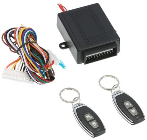 Sunydog 12V Kit Chiusura Centralizzata Auto Universale,Sistema di apertura senza chiave per serratura auto universale con kit centralina di controllo remoto