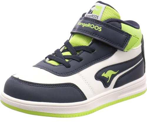KangaROOS K-CPI Tive Mid EV, Zapatillas Unisex niños, dk Navy/Lime, 22 EU