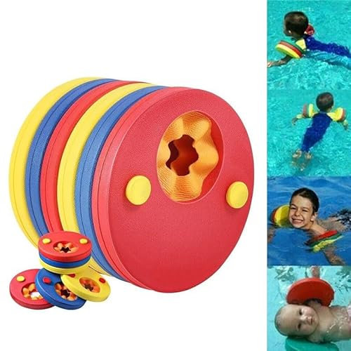 Schwimmflügel für Kinder, EVA-Schaumstoff, Pool-Set zum Schwimmen, Lernen, 6 Stück