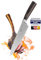 Captain Cut Edelstahl Kochmesser I Chefmesser mit scharfer 20 cm Klinge gelasert im Damastdesign I Scharfes Küchenmesser und Profi Kochmesser mit ergonomischem Pakkaholzgriff in Geschenkbox
