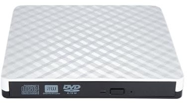 SUIOPPYUW Kleiner CD Player für zu Hause, tragbar, unterstützt das Lesen von DVD Daten, DCD Cleaner Disc für VCD Player, persönlicher VCD Player, tragbar, Weiß
