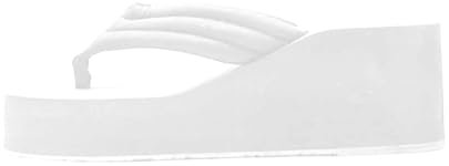 Damen Flip Flops Zehentrenner Plattform Sandalen Hausschuhe Plateau Strandschuhe Keilabsatz Freizeitschuhe Peep Toe Sommerschuhe Keilabsatz Frauen Slipper Pantolette mit Super Weich Plateausohle