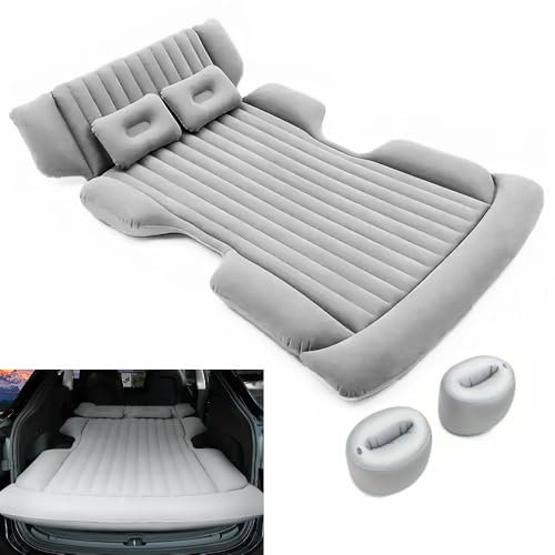 ZXCVDF Auto Matratze Kofferraum für Volvo XC90 2 (II) 256 I 2015-2024,Auto Luftmatratze Thickened Camping Aufblasbare Matratze Aufblasbares Bett für SUV MPV Back Seat and Boot,Grey