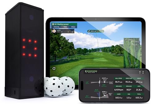 Square Golf Indoor Golf Launch Monitor, Schwarz, Einheitsgröße