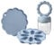 Generic Auditory Food Feeder Pacifier Silicone Breastmilk Baby Food Freezer Tray with Infant Friendly Self Feeding Features for Secure Baby Food Storage Containers Non Formal Education (Sky Blue, One