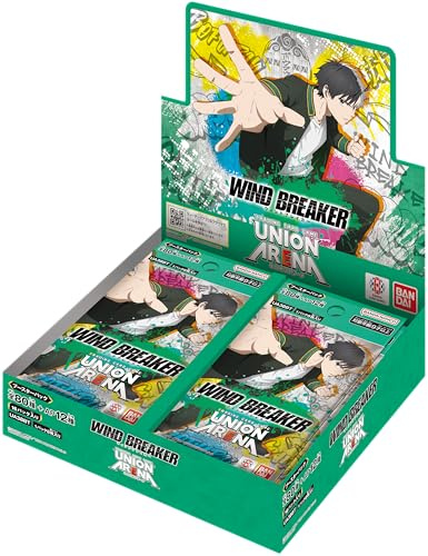 BANDAI Union Arena Booster Pack, Wind Breaker [UA38BT] (Box), 16 Packs