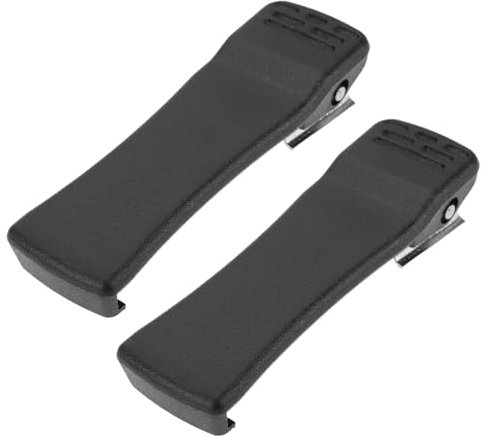 ECSiNG 2 Pieces Portable Radio Belt Clip Replacement Belt Clip for Two-Way Radio Compatible with Motorola XTS3000 XTS3500 XTS4250 XTS5000 Black