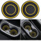 Car Cup Holder Coaster, 2.75 Inch Anti-Slip Shockproof Plastic Insulation Cup Mats Car Coasters Cup Holder Insert Universal Car Accessories Interior for Most Cars, SUV, Truck (Yellow,2)