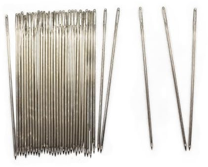 HAND Pack of Approx 30 Pcs Easy to Thread Sewing Needles 6cm/2.4