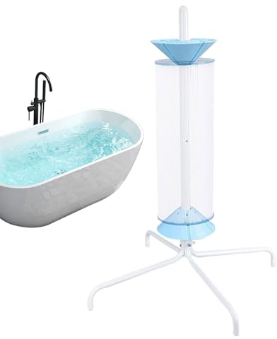 Support de Nettoyage pour Filtre de Piscine | Nettoyeur de Cartouches,Équipement Rotatif Démontable Compatible Filtres 8 10 et 15 cm