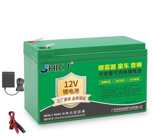 JHKJ 12V Electric Sprayer Lithium Spare Battery Pack 12V 8Ah 10Ah 12Ah 15Ah 20Ah Lithium Li-ion Battery for Solar Light Backup Spraying Machine Energy Storage Battery,12V,10Ah