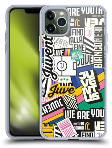 Head Case Designs Offizielle Juventus Football Club Sticker-Muster Grafik-Sammlung Gelhülle [Militärischer Schutzgrad] Kompatibel Mit Apple iPhone 11 Pro Max Und Kompatibel Mit MagSafe