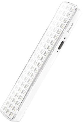 Braytron Notleuchte mit Akku Notbeleuchtung Akkubetrieb Licht für bis zu 5 Stunden 230V 60 SMD Led 230V Automatisches einschalten bei Stromausfall Notbeleuchtung mit Schalter Weiß 4 Watt