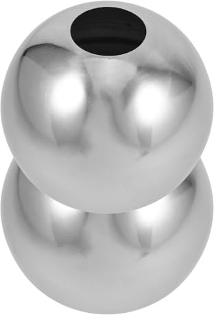 DRAFIDEEP Gartenkugeln Modern 2 Stück mit 10cm Durchmesser Edelstahl mit Löchern Hohle Reflektierende Kugeln Wetterfest für Garten und Zaun Dekoration