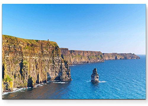Paul Sinus Art Steilküste in Irland - Leinwandbild 120x80cm