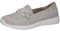 CAPRICE Damen Slipper aus Leder Bequem, Grau (Arctic Suede), 38 EU