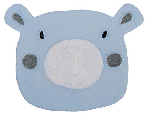 Rayher 31624358 Wachsmotiv Bärchen, babyblau, 4,8 x 3,7 cm, 1 Stück, zum Gestalten von Kerzen (Taufe, Babyparty, als Geschenk etc.)