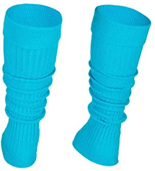STEVEN Türkise Stulpen für Mädchen - Wadenwärmer aus Baumwolle, Beinstulpen für Kinder - Leg Warmers - Geschenk für Junge Tänzer