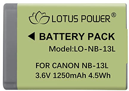 NB-13L Ersatzakku 1250mAh 3,6V Li-ion Akku NB13L für Canon PowerShot Kamera G7X / G7X Mark II / G7X Mark III / G5X / G9X / SX720 HS / SX620 HS