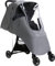 Regenschutz für Kinderwagen Einheitsgröße, Wasserdicht, Staubdicht, Winddicht, Langlebiger Schutz, Baby Verdeck, Regenhülle mit Reißverschluss für Jogger, Sportkinderwagen, Erstlingswagen Grau