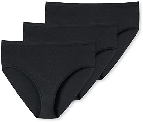 Uncover by Schiesser Damen Baumwolle Mix Slips höhere Passform 3er Pack