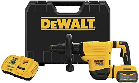 DEWALT 60V MAX 15 lb. Cordless SDS Max Chipping Hammer Kit with 9Ah FLEXVOLT Battery and Charger Included (DCH832X1)