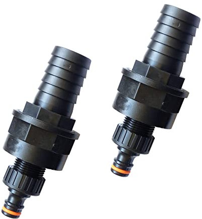 netSells - Auswahl Größe - Stabiler Schlauchadapter Schlauchverbinder für Gardena Stecksystem auf 25 32 38 mm Poolschlauch, Hier: 2 Stück Ø 32 mm