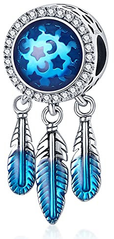 MAITONGG Frauen Traumfänger Charms Passen Pandora Armband Halskette 925 Sterling Silber Charms Perlen Frauen DIY Modeschmuck Anhänger