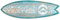 DECLINA, Dekoratives Surfbrett, Wanddekoration, Aluminiumdruck, Surfbrett California Beach, 100 x 30 cm