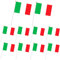 10pcs Mini Italy Handheld Flags Stick Flags, Small Italy Flags on Sticks for World Cup Italy 2022 Decorations Cheering Flags Outdoor/Bar/Party Supplies, Italy Football Fans Hand Flags
