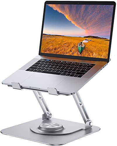 JOYEKY Supporto per computer portatile, pieghevole, in alluminio, regolabile in altezza ed ergonomico, compatibile con MacBook/Dell/HP/Lenovo/Altri notebook (10 – 16)