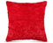 Flauschiges Dekokissen 40x40 mit Reißverschluss, (Rot) Kissenbezug inkl. Kissen mit Rosenmuster, Dekorative Kissenbezüge, weicher Bezug