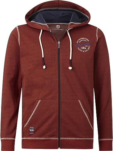 Jan Vanderstorm Herren Sweatjacke Jokora | mit Kapuze | Hoodie | Kapuzensweatjacke aus Baumwoll-Mischung| große Größen L-7XL