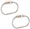 EOLAX Handtuchring Badezimmer, Selbstklebender Handtuchhalter Wandmontage, Badetuchhalter Edelstahl, Hardware Zubehör ohne Bohren, Moderne Runde Handtuchhalterung, Nickel gebürstet 2er Set