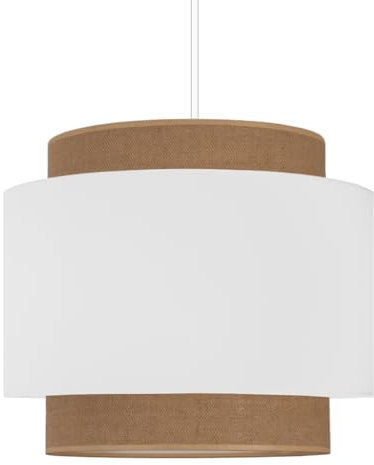 youngDECO® Hängelampe BOHO 2xE27, esstische Pendelleuchte, Hängeleuchte, Stofflampenschirm, Deckenlampe für Schlafzimmer, Kinderzimmer, Wohnenzimmer, Küche, hergestellt in der EU