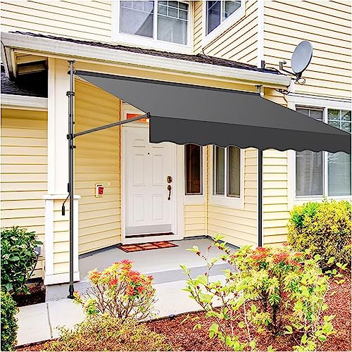 Tendalino a morsetto per balcone con manovella, regolabile in altezza, resistente ai raggi UV e impermeabile, larghezza 3 m