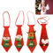 4Pcs Weihnachtskrawatten Lustige Pailletten Weihnachtsdeko Krawatten Weihnachtsmann Schneemann Hirsch Bär Krawatten Weihnachtsbaum Hängende Dekoration Weihnachtsfeiergeschenk