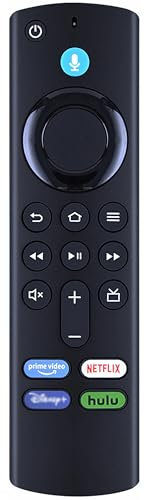 Kindsion Voice Remote Control (3rd Gen) Compatible with Amazon Fire TV Cube, Stick 4K Max, Stick 4K, Stick, Stick Lite, Echo Show 15, Insignia and Pioneer Smart TVs