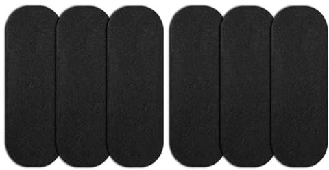 Huudngeje 6Pcs Ceiling Fan Filters-High-Efficiency Activated Carbon Air Filters Universal Ceiling Fan Blades Filters Accessories