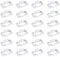 Transparente Lichterketten-Clips mit Mini-Klebestreifen, Selbstklebende Klebehaken, Mini Klare Haken zum Verzieren für Weihnachtsdekoration und Festbeleuchtung, Kein Bohren Erforderlich (24PCS)