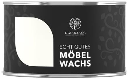 Lignocolor Möbelwachs (Weiss, 375 ml) | natürlicher Schutz für Holz & Möbel | ideal für unbehandelte und gestrichene Holzoberflächen