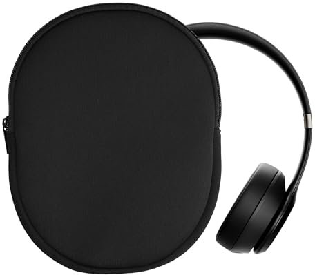 kwmobile Hülle kompatibel mit Beats Solo 4 / Solo 3 Wireless/Marshall Major V Neopren Tasche - Case für Headset aus robustem Neopren Stoff - Schwarz