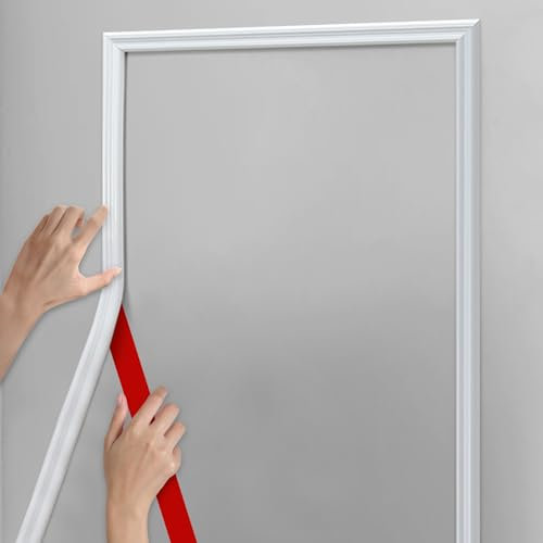 Hungbak 6.1m x 2.7cm Peel und Stick Stuhl Schienenpanel Formgebung, vorgegründet Trim für Heimdekoration & Wandschutz