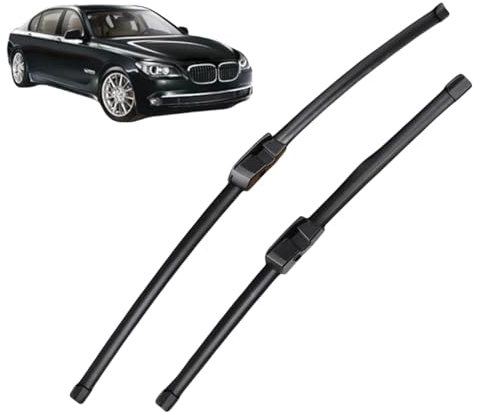 wmcxd Premium Scheibenwischer Compatible für BMW 7er F01 F02 F03 F04 2008-2015, leise und langlebig Hochleistungs-Scheibenwischer für alle Jahreszeiten