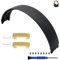 Studio 3 Replacement Headband & Hinge Replacement for Beats Studio3 Headphone,Durable Parts Accessories Repair Kit Set(Black Gold)