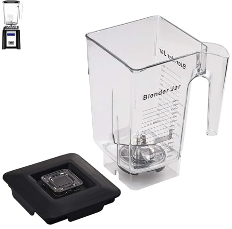 EastFune 90oz WildSide+ Jar for Blendtec, replace 570 575 625 650 725 759 800 825 885 etc, wide compatible with Classic/Designer/Professional/Commercial Series Container Pitcher Cup