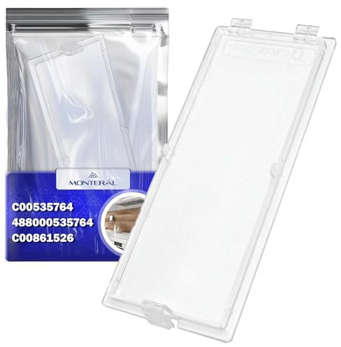 Cooker Hood Light Cover 130x55 mm with Original Code C00535764 488000535764 C00861526 for Whirlpool for Indesit for Hotpoint for Ariston for Bauknecht - Warranty 10 Years - MONTERAL