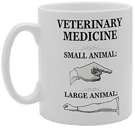 MG3212 Funny Veterinary Medicine Small Animal Large Animal Novelty Gift Printed Tea Coffee Ceramic Mug