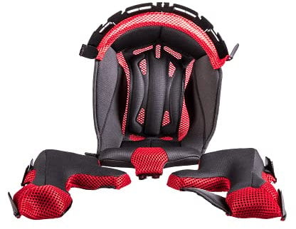 O'NEAL | Motocross-Helm-Ersatzteile | Enduro Motorrad | Innenfutter & Wangenpolster für Moto XXX Helm | Liner & Cheek Pads Moto XXX Helmet | Rot | Größe M